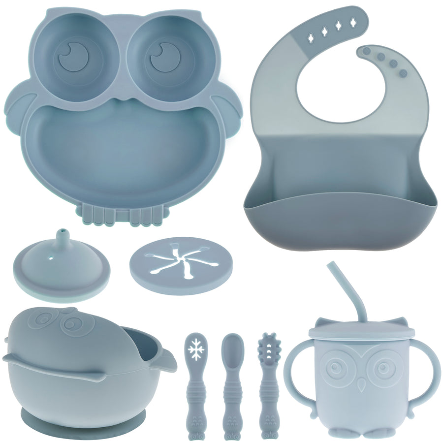 Assiette à manger en silicone pour bébé