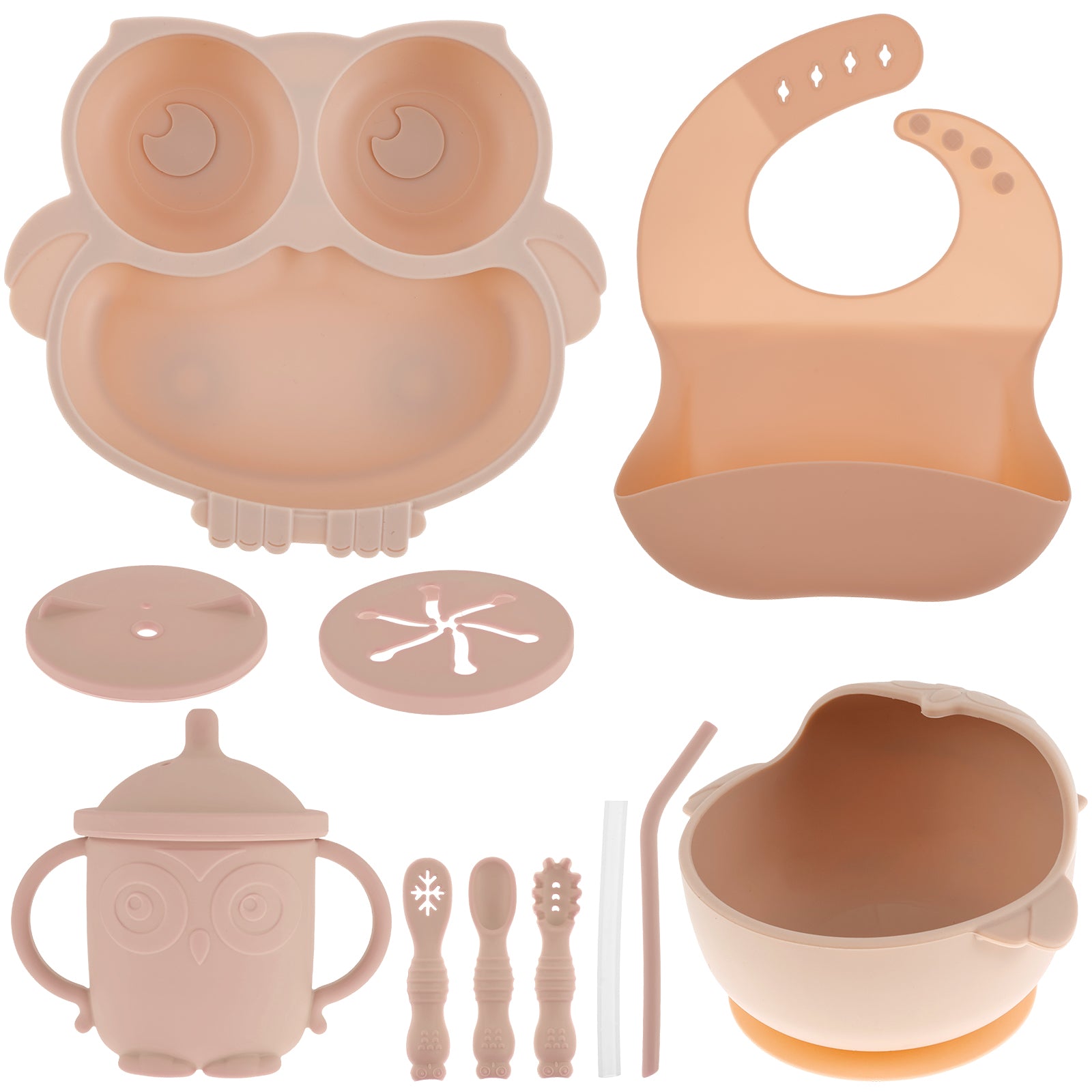 Assiette à manger en silicone pour bébé