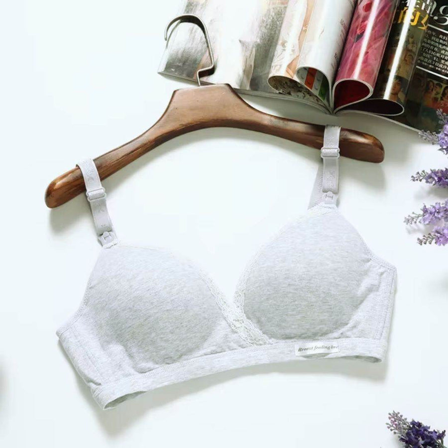 Soutien-gorge d'allaitement sans fil, confort et practicité pour mamans allaitantes.